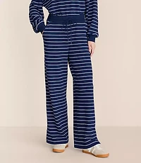 Lou & Grey Striped Cozy Cotton Wide Leg Pants