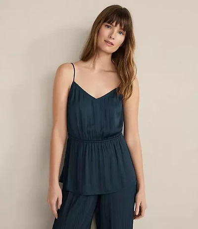 Haven Well Within Silky Pleated Peplum Top