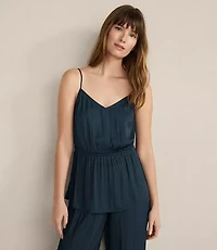 Haven Well Within Silky Pleated Peplum Top