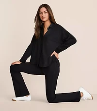 Lou & Grey Brushedsoft Foldover Flare Pants