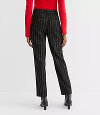 Curvy Parker Straight Pants Brushed Pinstripe