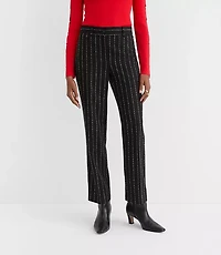 Petite Parker Straight Pants Brushed Pinstripe