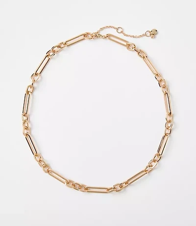 Textured Chain Link Necklace