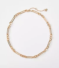 Textured Chain Link Necklace