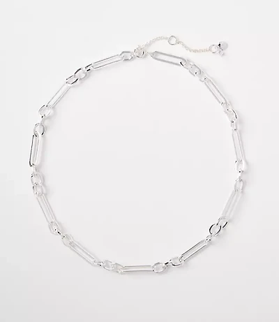 Textured Chain Link Necklace