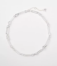 Textured Chain Link Necklace