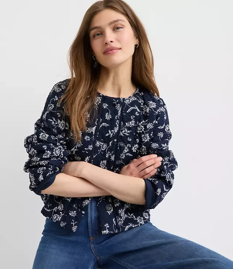 Floral Quilted Jacket