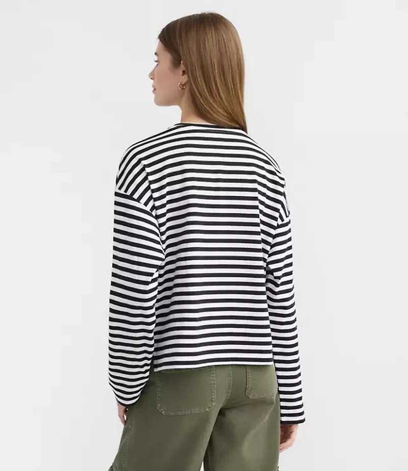 Striped Long Sleeve Modern Tee