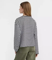 Striped Long Sleeve Modern Tee