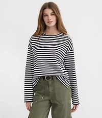 Striped Long Sleeve Modern Tee