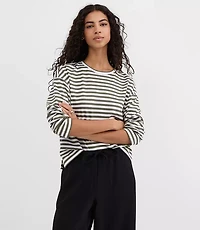 Striped Long Sleeve Modern Tee