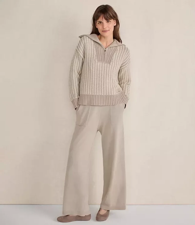Haven Well Within Organic Cotton Knit Wide Leg Pants