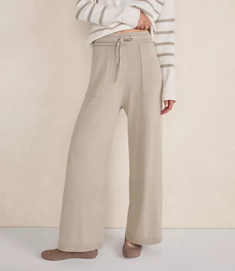 Haven Well Within Organic Cotton Knit Wide Leg Pants