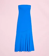 Lately Strapless Mixed Media Gown