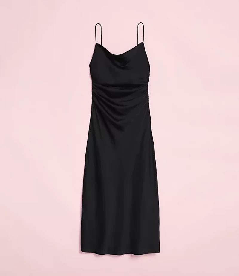 Lately Satin Cowl Neck Gown