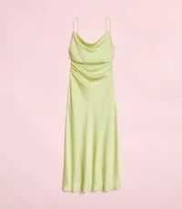 Lately Satin Cowl Neck Gown