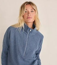 Haven Well Within Cotton Blend Ottoman Rib Half Zip Pullover