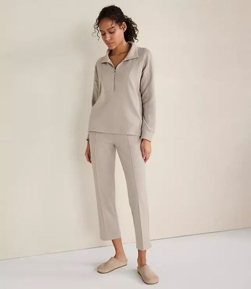 Haven Well Within Cotton Blend Ottoman Rib Half Zip Pullover
