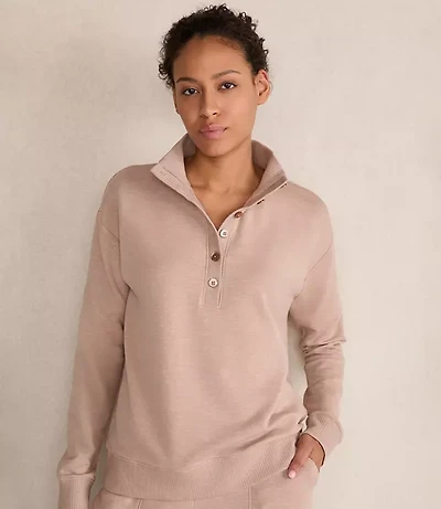 Haven Well Within Fleece Johnny Collar Henley