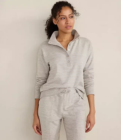 Haven Well Within Fleece Johnny Collar Henley