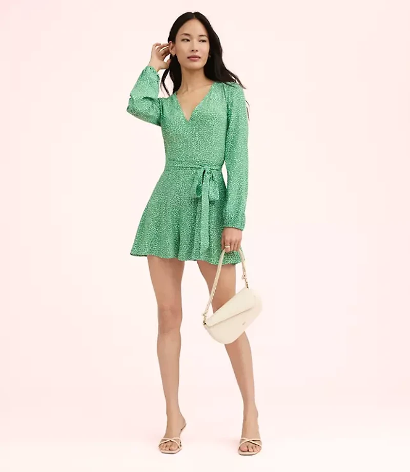 Lately Dotted Long Sleeve Romper
