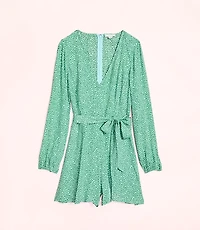 Lately Dotted Long Sleeve Romper