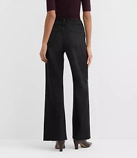 Rivete Curvy Fresh Cut High Rise Wide Leg Jeans Noir