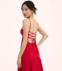 Lately Cutout Linen Cotton Maxi Dress