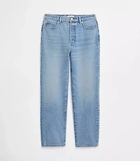 Rivete Curvy High Rise Straight Jeans Authentic Vintage Mid Wash