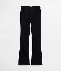Rivete Petite High Rise Slim Flare Jeans Noir Wash