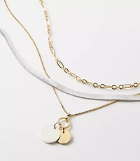 Mixed Metal Delicate Chain Necklace Set