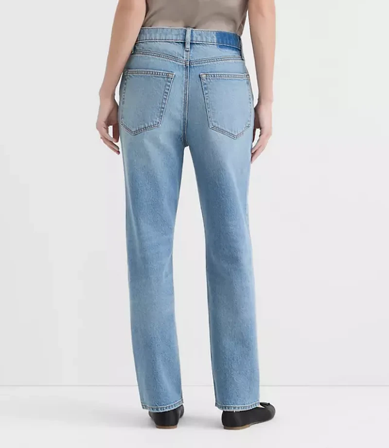 Rivete Curvy High Rise Straight Jeans Aura