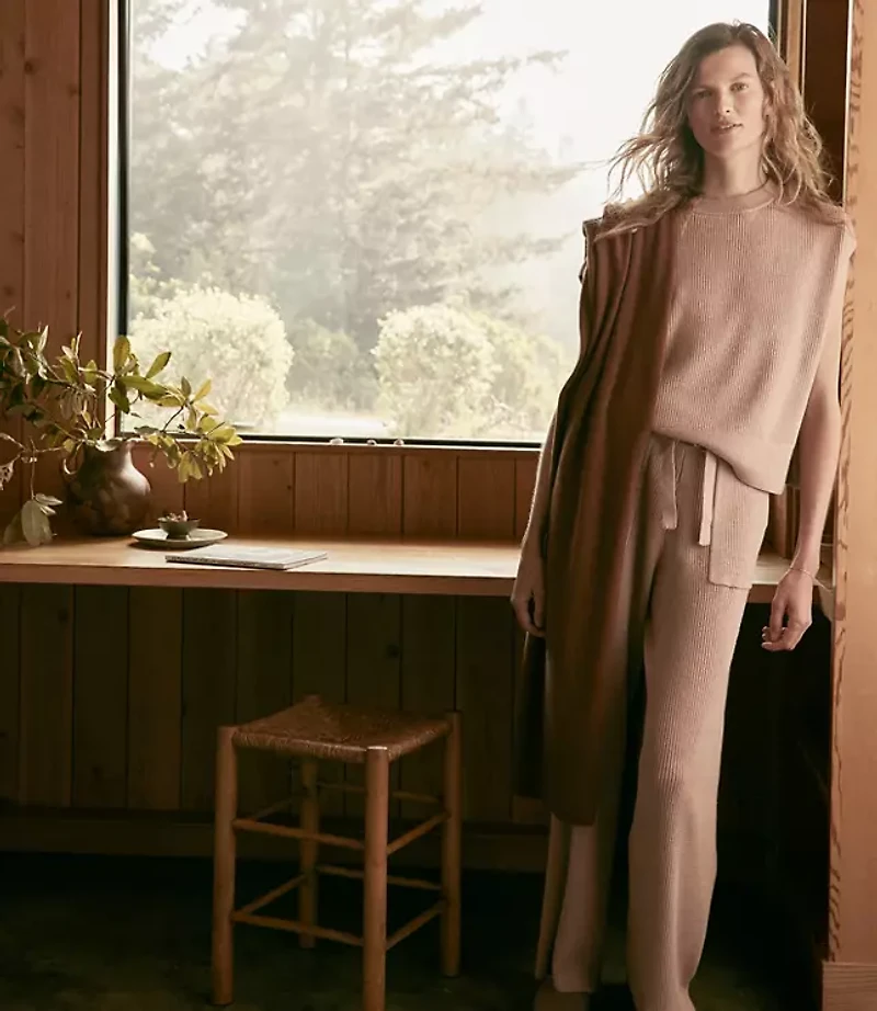 Haven Well Within Organic Cotton Cashmere Wide Leg Pants