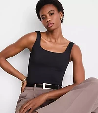 LOFT Versa 360 Knit Square Neck Tank Top