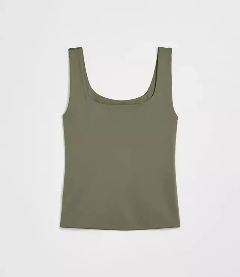 LOFT Versa 360 Knit Square Neck Tank Top