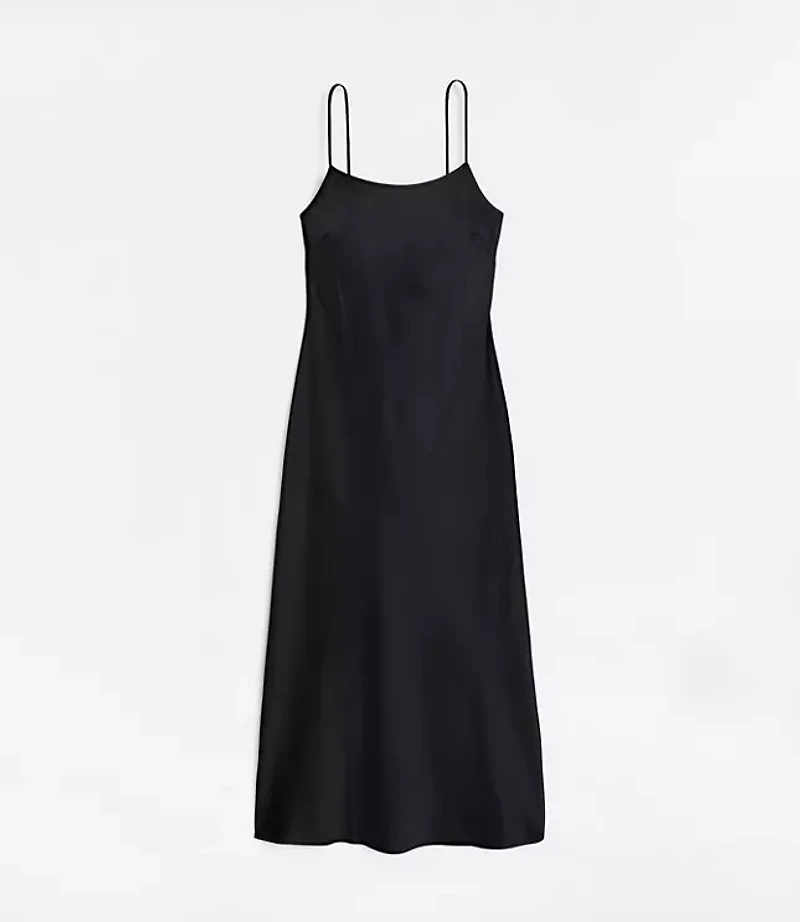 Petite LOFT Versa Satin Maxi Slip Dress