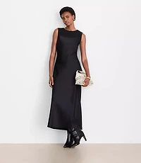Petite LOFT Versa Satin Maxi Slip Dress