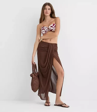 LOFT Beach Mesh Pareo Skirt