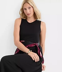 Drop Waist Bubble Midi Dress
