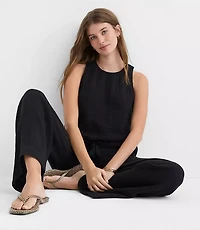 LOFT Beach Triple Cloth Bubble Tank Top