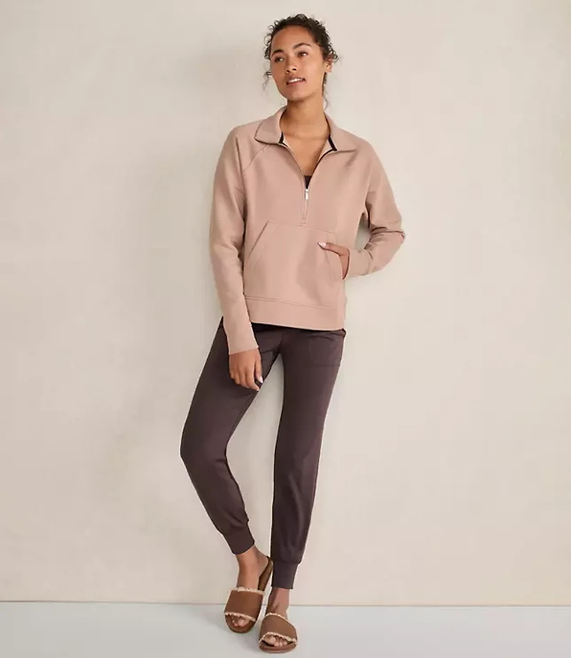 Haven Well Within Organic Cotton Blend Fleece Half Zip Pullover