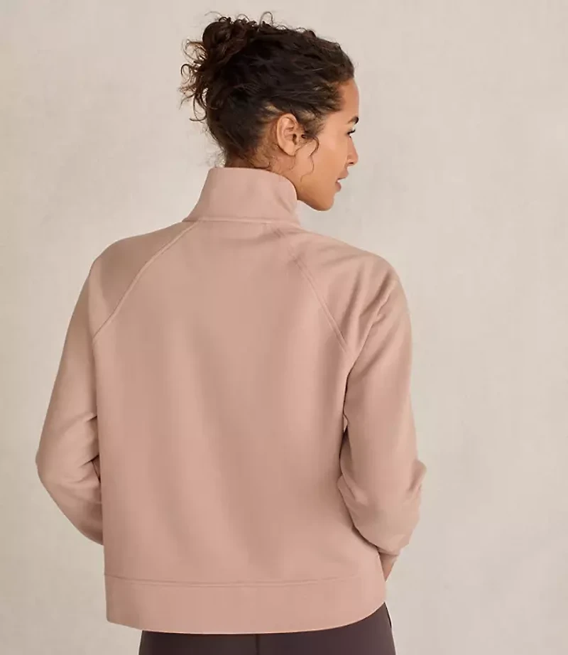 Haven Well Within Organic Cotton Blend Fleece Half Zip Pullover