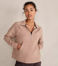 Haven Well Within Organic Cotton Blend Fleece Half Zip Pullover