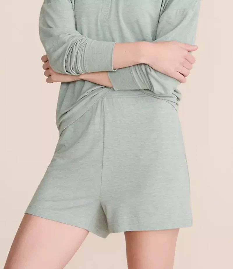 Lou & Grey Heathered Softened Modal Pajama Shorts