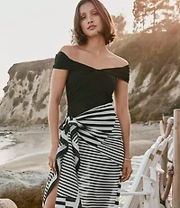 LOFT Beach Twist Over The Shoulder One Piece Swimsuit