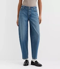 Rivete Mid Rise Barrel Jeans Echo