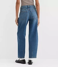Rivete Mid Rise Barrel Jeans Echo