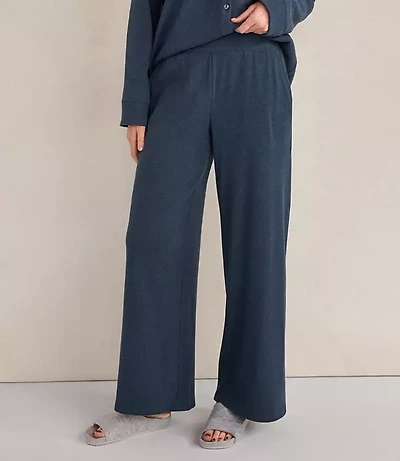 Haven Well Within Organic Cotton Rib Knit Relaxed Wide Leg Pants