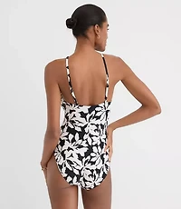 LOFT Beach Magnolia Halter One Piece Swimsuit