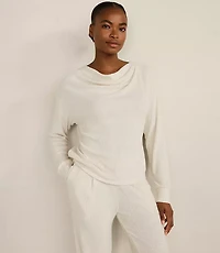 Haven Well Within Brushed Rib Knit Drape Neck Top